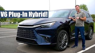 Review 2024 Lexus TX 550h  Is the V6 PlugIn Hybrid TX the Best [upl. by Lletnuahs]