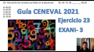 EXANI III 2021 Pensamiento Matemático Ejercicio 23 [upl. by Katt]