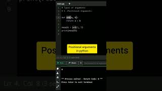 Types of arguments  Positional arguments in python python function [upl. by Aronaele]