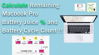 How To Calculate Remaining Macbook Pro Battery Juice Percentage and Battery Cycle Count [upl. by Gilli586]