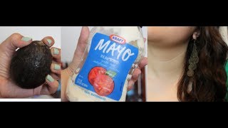 Avocado amp Mayo Hair Mask for Dry Hair [upl. by Skurnik]