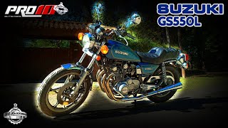 Suzuki GS550L 🏍️ 🇦🇷 Pro10 Elite 📺 ElGarageTv 📺 [upl. by Eilatan653]