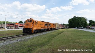 Full Video PICK 9502 with RS3L Horn leads Pickens Railway Freight Train through Belton SC [upl. by Leese565]