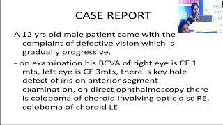 AIOCMTC2 2023 APOS Retina PPS FP674 Dr SUDA SPANDANA A CASE REPORT ON COLOBOMA OF IRIS AND CHOROID [upl. by Nodnarbal]