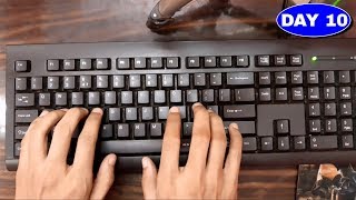 Learn English Typing in 10 Days  Day 10  Free Typing Lessons  Touch Typing Course Tech Avi [upl. by Erbes]