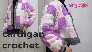 Tutorial cardigan con gorro a crochet con sobrantes de hilo parte 2😍 crocheteando con la comadre [upl. by Ahmed]