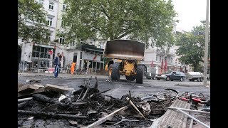 Bilder der Verwüstung Die Schanze am morgen nach den G20Krawallen [upl. by Eulau]