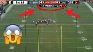 Longest Field Goals in NFL History 61 Yards [upl. by Neumann]