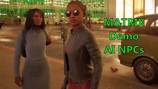 Matrix Demo with Replica AI NPCs Unreal Engine 5 [upl. by Itsuj]