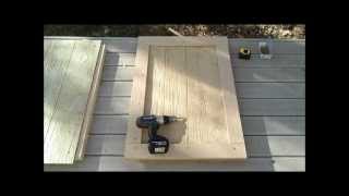 6How to Build a Shed Door  How to Build a Generator Enclosure [upl. by Nolava888]