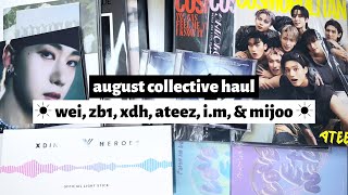 ☼ august collective haul ☀︎ wei zb1 xdh ateez im amp mijoo ☼ [upl. by Chrystel383]