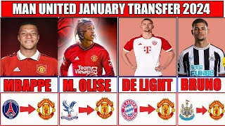 MAN UNITED TRANSFER NEWS 2024 JANUARY Van de Beek Benzema Mbappe [upl. by Harbird]