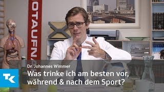 Was trinke ich am besten vor während und nach dem Sport  Dr Johannes Wimmer [upl. by Lodhia113]