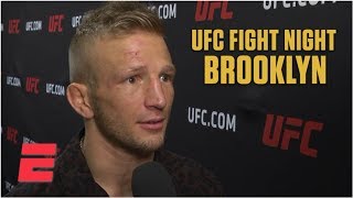 TJ Dillashaw angry after TKO loss to Henry Cejudo at UFC Fight Night Brooklyn  MMA Sound [upl. by Gilpin]