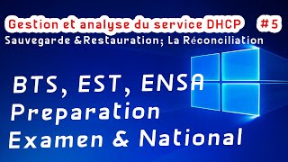 Windows  Protocole DHCP 5 Gestion et analyse  Préparation Examens amp National darija [upl. by Dorian]