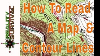 How To Read A Map amp Contour Lines [upl. by Acilgna]