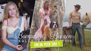 Sneak Peek Boeren amp Boerinnen Kalender 2021 Photoshoot Dag 1 [upl. by Oimetra]