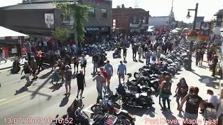 Port Dover Maple Leaf webcam Main Street Friday July 13th 2018 [upl. by Irneh294]