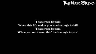 Eminem  Rock Bottom  Lyrics on screen  Full HD [upl. by Niraa]