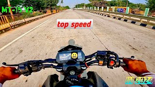 MT 15 Top Speed 2024 Model 😳 MT 15 New Model Top Speed [upl. by Ativahs]