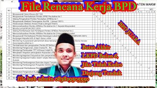 Berbagi File Rencana Kerjakalender kerja Tahunan BPD [upl. by Bodrogi]