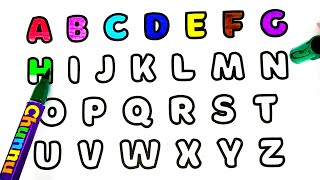 Color by Letter Alphabet Coloring Pages for Kids  AZ Coloring Worksheets [upl. by Aihsekat49]