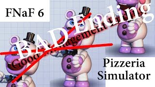 FNaF 6  Paragraph 4 Ending NoRisk NoLawsuit  Freddy Fazbears Pizza Simulator Bad Ending [upl. by Caves]