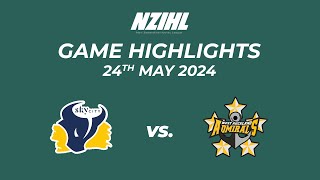 Game Highlights SkyCity Stampede vs West Auckland Admirals  NZIHL 24th May 2024 [upl. by Elolcin]