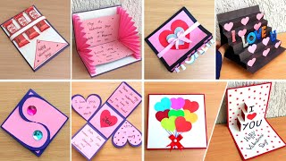 How to make Valentines day cardHandmade Valentines CardValentines day card makingValentine card [upl. by Susanetta768]