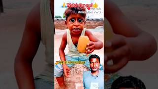 Monkey को छोटू ने आम दिया 😱maago tomar ashirwad mathaii shorts funny monkey comedy trending [upl. by Aicram330]