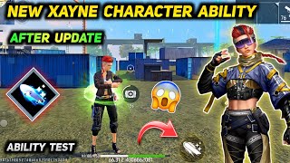 New Xayne Character Ability After Update  Free Fire Xayne Character Skill Changed Test amp Gameplay [upl. by Ssalguod]