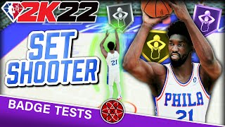 Best Shooting Badges on NBA 2K22  Set Shooter Badge Full Details [upl. by Jaan539]