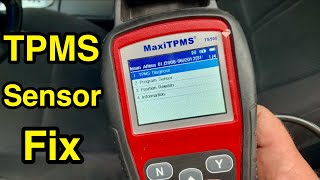 How to replace amp reprogram TMPS sensors using MaxiTPMS tool Tire Pressure Monitoring System relearn [upl. by Malony]