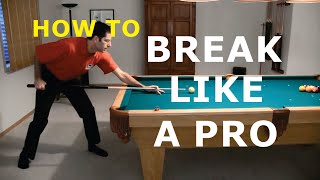 Pool BREAK SHOT Technique Advice  How to Break [upl. by Karim]