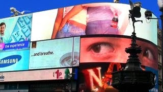 Piccadilly Circus  London Landmarks  High Definition HD YouTube Video [upl. by Esinyl]