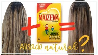 Cabello Liso Natural Con Maizena  Hidrata suaviza  da brillo y quita el Frizz [upl. by Oliver671]