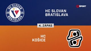 4 zápas štvrťfinále playoff Slovan Bratislava – Košice 24 HIGHLIGHTY [upl. by Ghiselin916]