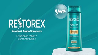 Restorex Keratin Argan Onarıcı Bakım Şampuanı  Farkında Mısın Sen Farklısın [upl. by Atikahc]