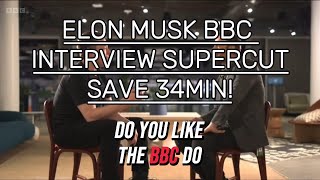 Elon Musk BBC Interview SAVE 34 MIN SUPERCUT W CAPTIONS amp TIMESTAMPS [upl. by Hsevahb897]