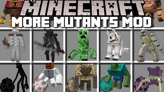 Minecraft MORE MUTANT CREATURES MOD  DANGEROUS SKELETON ENDERMAN ZOMBIE BEASTS MOD  Minecraft Mods [upl. by Skelton]