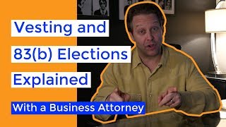 83b Elections and Founder Equity Vesting Demystified  A Startup Lawyer Explains [upl. by Maybelle]