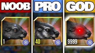 NOOB vs PRO vs GOD NEW MYLODON 999  Jurassic World The Game [upl. by Ybbor870]