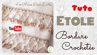 TUTO Crochet Comment réaliser une étole avec une bordure crochetée [upl. by Llibyc]