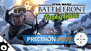 Star Wars Battlefront • Precision Shot • Trophy  Cycler Rifle Guide PS4 [upl. by Lohner923]