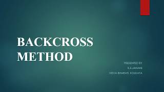 Difference between Reciprocal cross test cross and back cross in genetics [upl. by Ardnoel]