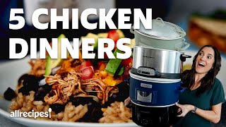 Slow Cooker Chicken  5 Easy Recipes  Get Cookin  Allrecipes [upl. by Burnard]