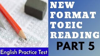 TOEIC Reading Practice Test TOEIC New Format 2020  TOEIC Part 5 111120 [upl. by Sadinoel92]