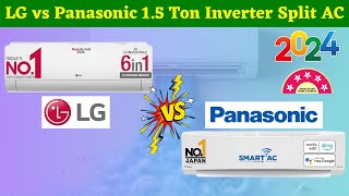 Lg vs Panasonic 15 Ton Split AC Comparison 2024⚡Best 15 Ton 5 Star Inverter Split AC 2024 [upl. by Leoline]