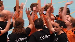 2019  Halve finale zaalkorfbal u14 VOBAKO  Borgerhout GW [upl. by Buroker]