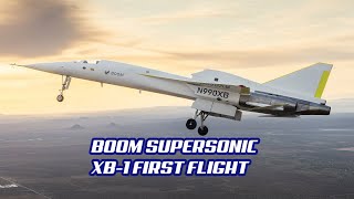 Boom Supersonic XB1 first flight [upl. by Sitruc]